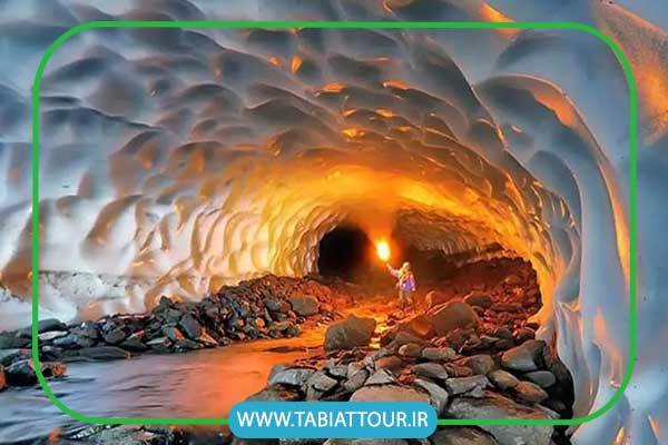 تونل برفی استان لرستان ایران